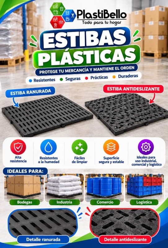 Estiba plastica o plastipiso para hogar y negocio en Bello y Medellín