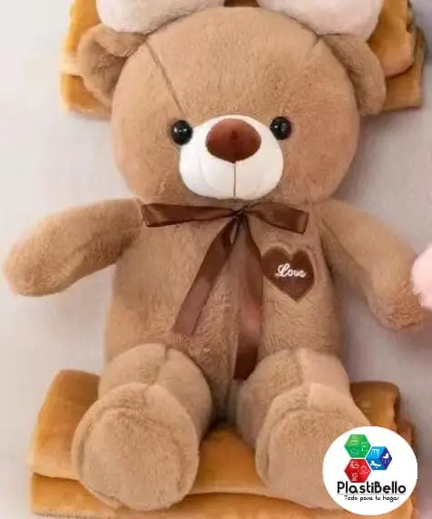 Peluche cobija oso para hogar y negocio en Bello y Medellín