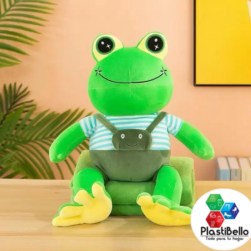 Cobija peluche Rana para hogar y negocio en Bello y Medellín