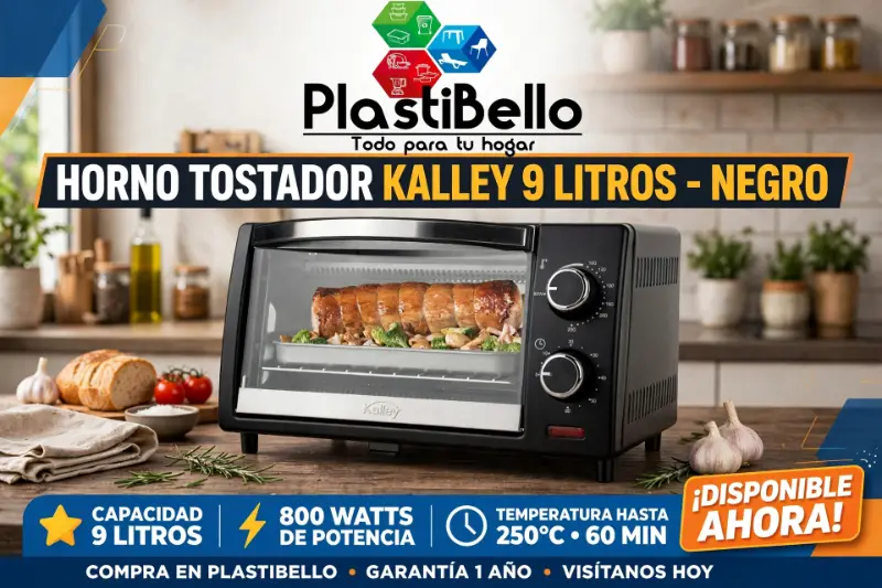 Horno tostador kalley 9 Litros para hogar y negocio en Bello y Medellín