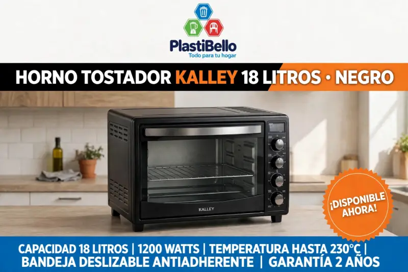 Horno tostador kalley 18 Litros para hogar y negocio en Bello y Medellín