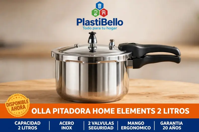 Olla de presión Home elements 2 Litros para hogar y negocio en Bello y Medellín